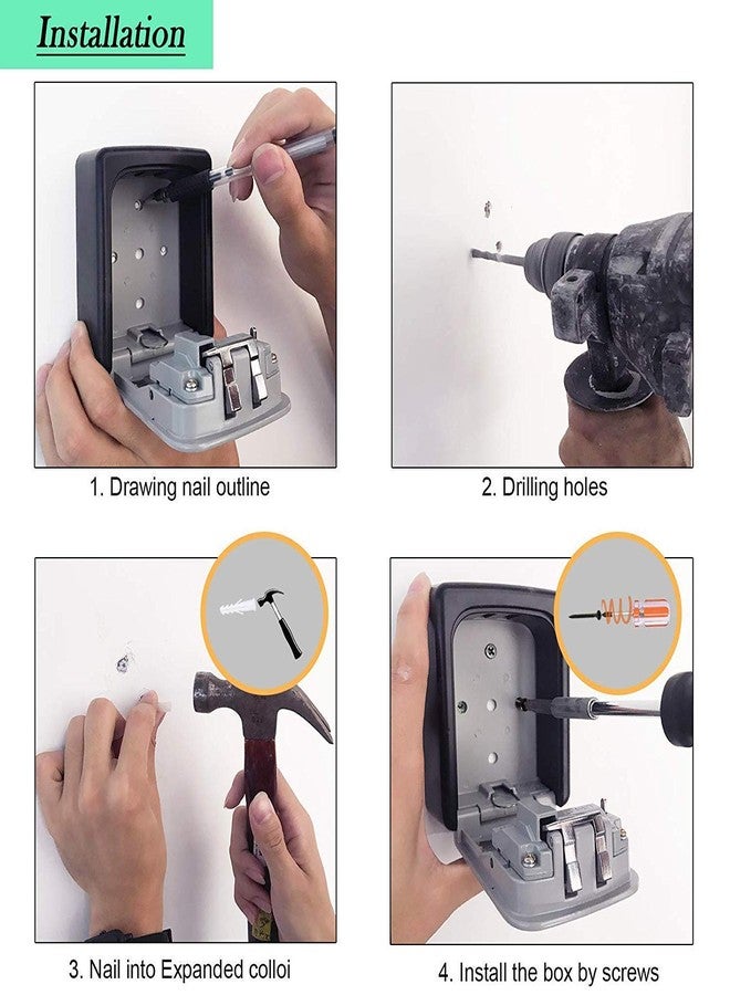 oddpod صندوق تخزين خارجي مزود بقفل أمان برقم سري وكلمة مرور من oddpod™ CH-806 (أسود) - Image 5